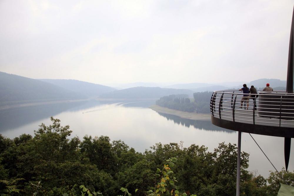 Nature Lake Fog Sky Platform Vantage Point Nature Lake Fog Sky Platform Vantage Point