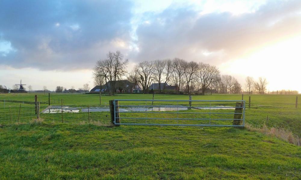 Netherlands Landscape Scenic Sky Clouds Fields Netherlands Landscape Scenic Sky Clouds Fields