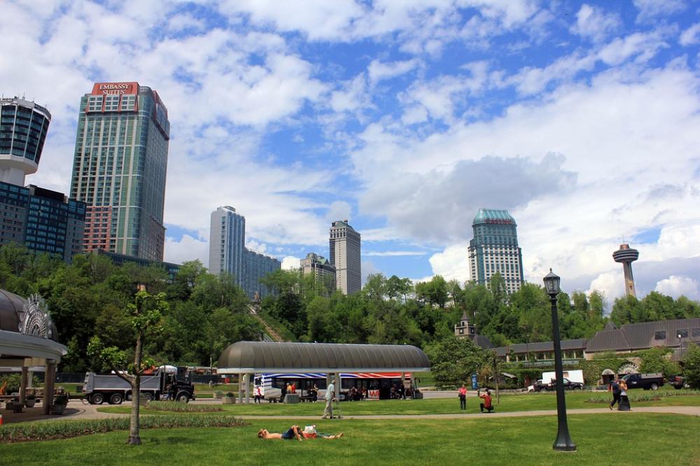 Niagara Falls Downtown Town Canada Ontario City Niagara Falls Downtown Town Canada Ontario City