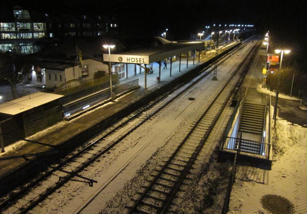 Night Evening Lights Lighting Railroad Tracks Night Evening Lights Lighting Railroad Tracks