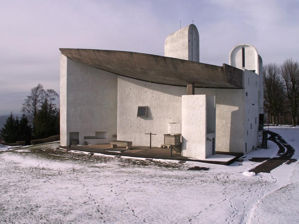 Notre-Dame You Skin De Ronchamp Ronchamp Chapel Snow Notre-Dame You Skin De Ronchamp Ronchamp Chapel Snow