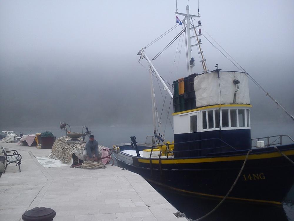 Novigrad Zadar Croatia Fishing Boat Adriatic Sea Novigrad Zadar Croatia Fishing Boat Adriatic Sea