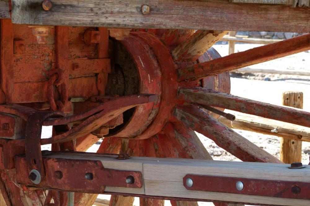 Old Wooden Wagon Transportation Western Style Old Wooden Wagon Transportation Western Style