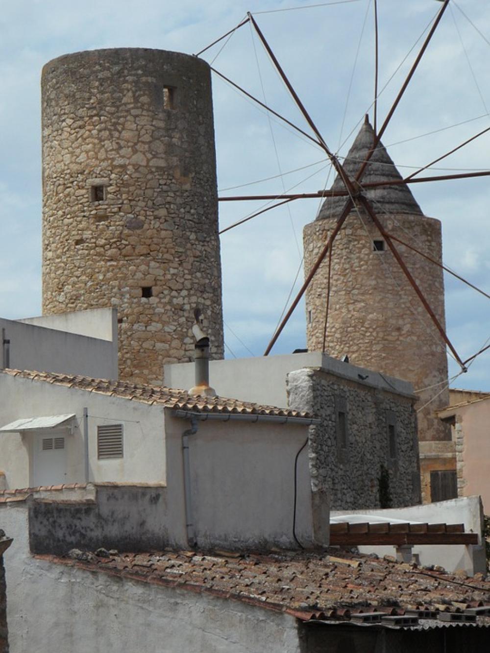 Old Old Mill Windmill Landmark Mallorca Old Old Mill Windmill Landmark Mallorca