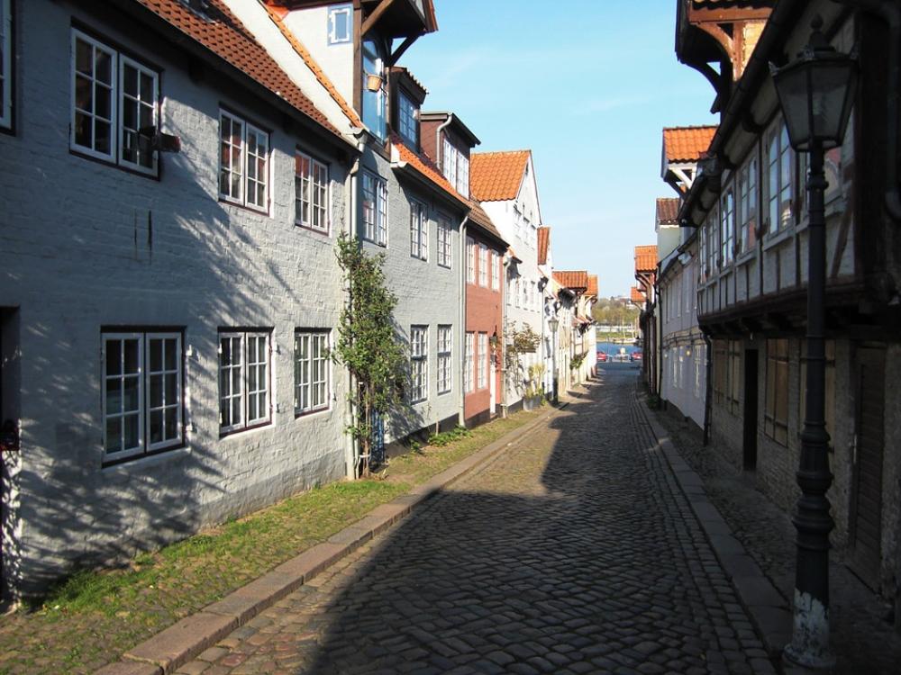 Oluf-Samson-Gang Flensburg Baltic Sea Port Coast Oluf-Samson-Gang Flensburg Baltic Sea Port Coast