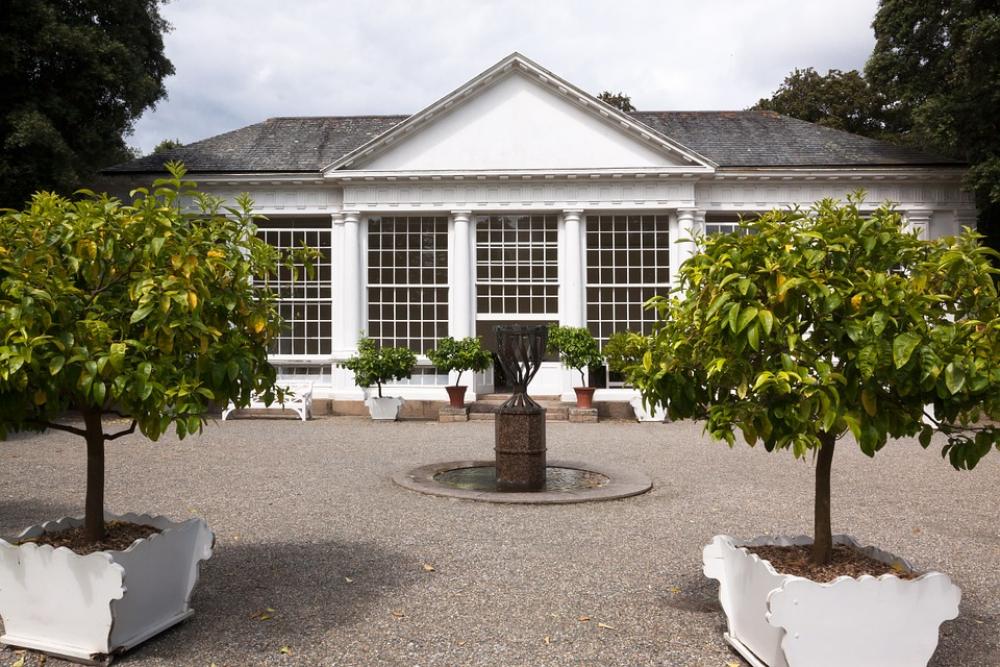Orangery Building Garden Orange Trees Plant Pots Orangery Building Garden Orange Trees Plant Pots