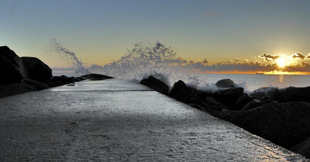 Ostia Sea Rocks Cliff Waterfront Landscape Sun Ostia Sea Rocks Cliff Waterfront Landscape Sun