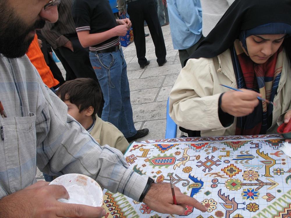 Painting Girl Carpet Artist Street Photography Painting Girl Carpet Artist Street Photography