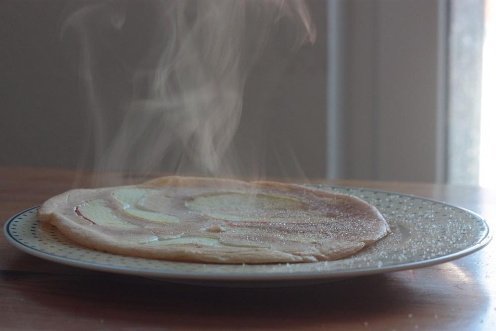 Pancake Fresh Steam Food Breakfast Delicious Pancake Fresh Steam Food Breakfast Delicious