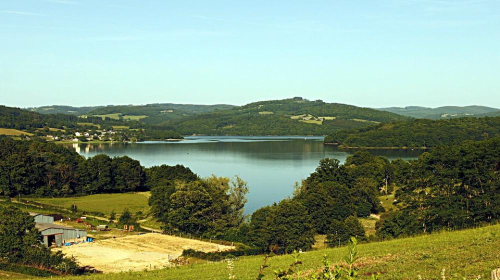 Pannecière Lake Nature Landscape Lake Water Sky Pannecière Lake Nature Landscape Lake Water Sky