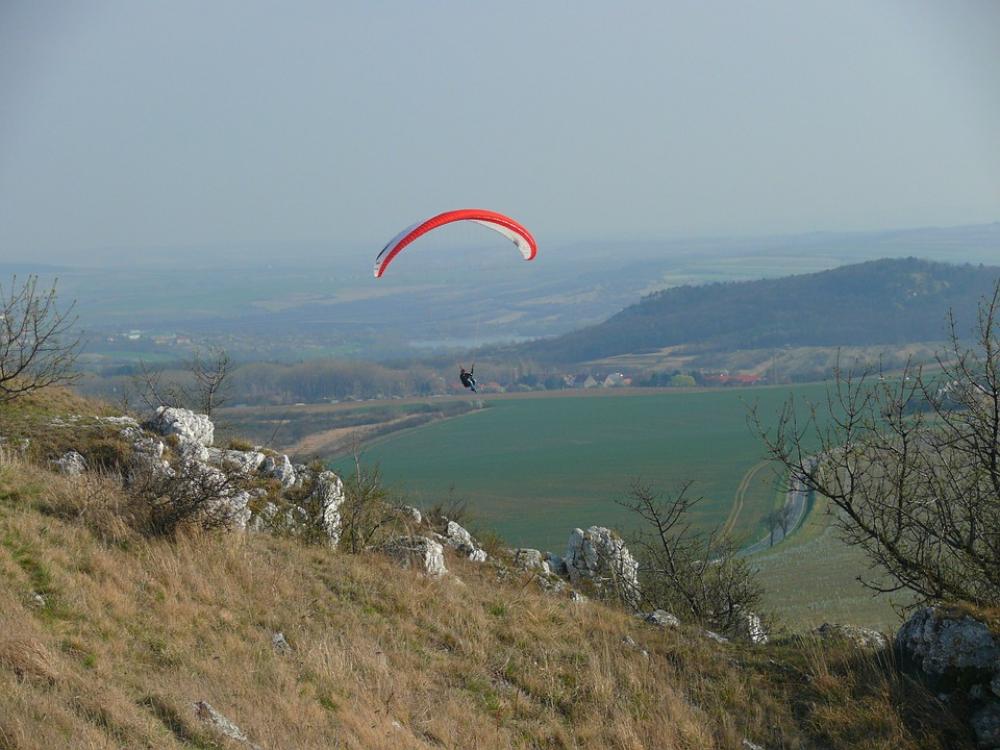 Paraglider Czech Republic Palava Paraglider Czech Republic Palava