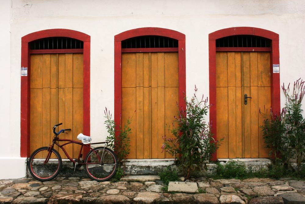 Paraty Bike Colonial Architecture Stone Street Paraty Bike Colonial Architecture Stone Street