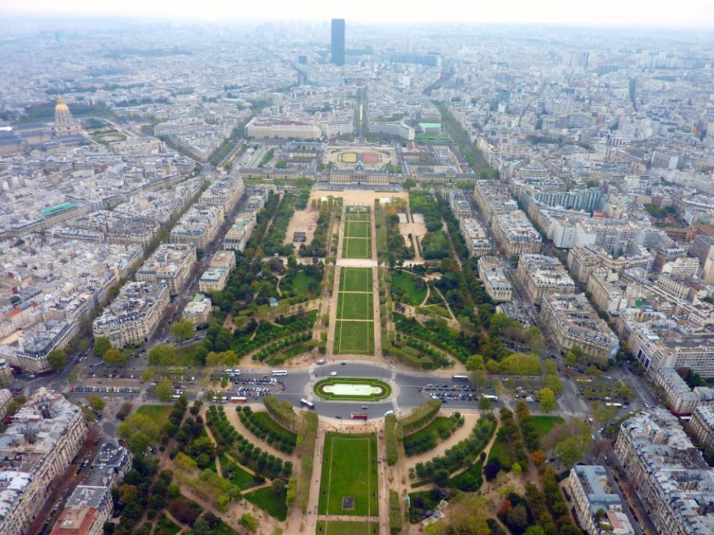 Paris France City Lookout Distant View View Paris France City Lookout Distant View View