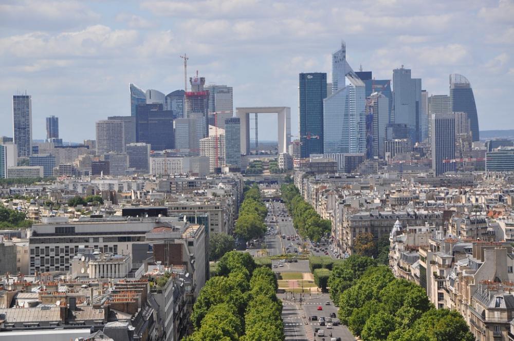 Paris The Arc De Triomphe Panorama City Paris The Arc De Triomphe Panorama City