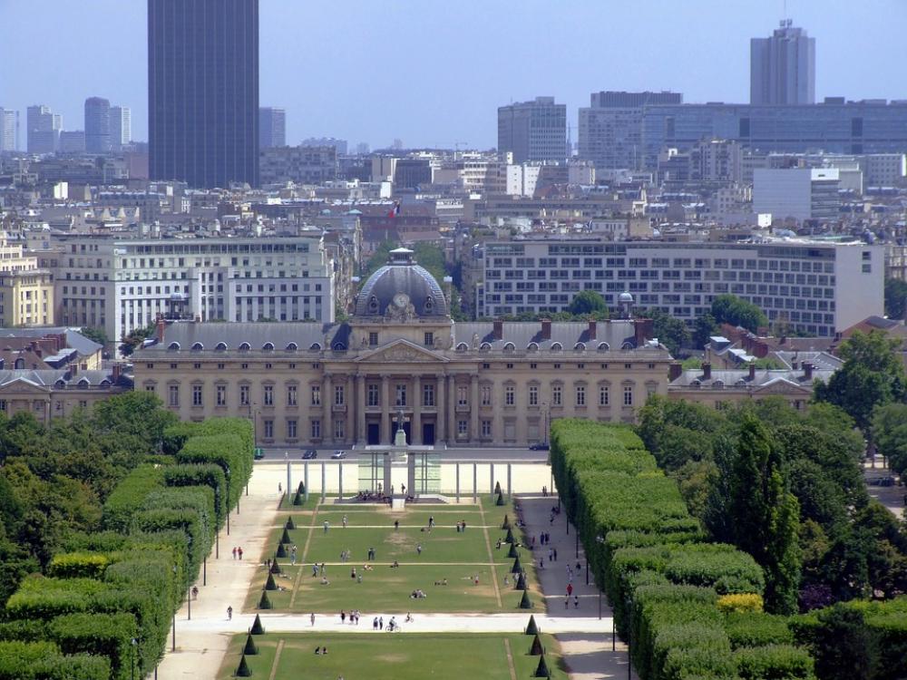 Paris France Buildings Plaza Trees Skyline Paris France Buildings Plaza Trees Skyline