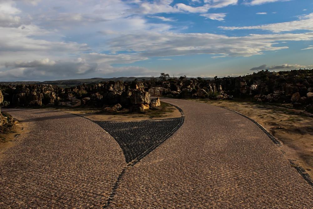Paths Stone Road Two Paths Pavement Paths Stone Road Two Paths Pavement