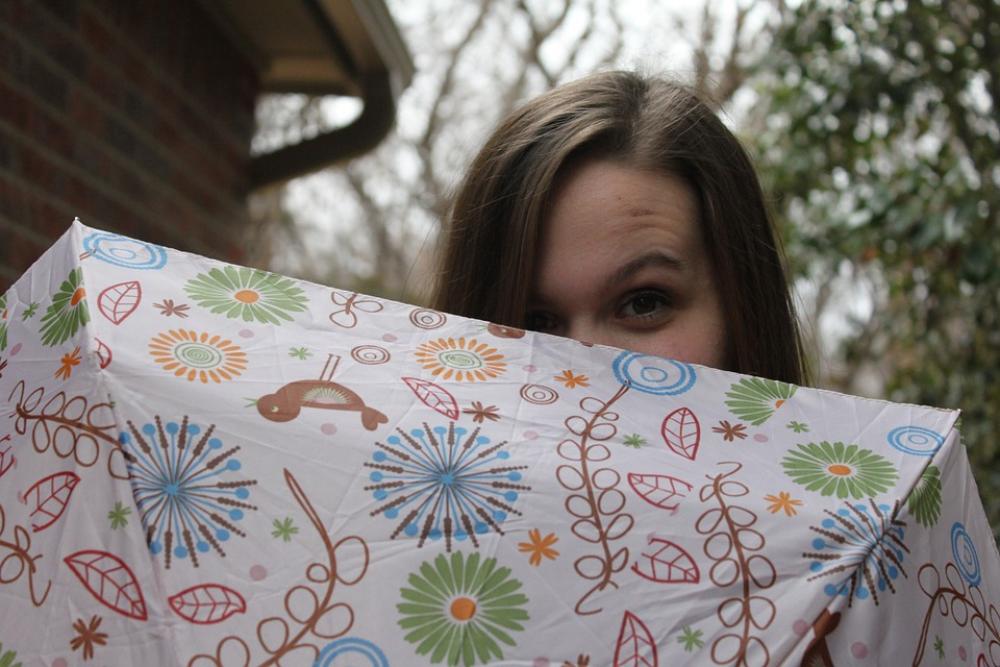 Peeking Umbrella Girl Cute Peek Hidden Hiding Peeking Umbrella Girl Cute Peek Hidden Hiding