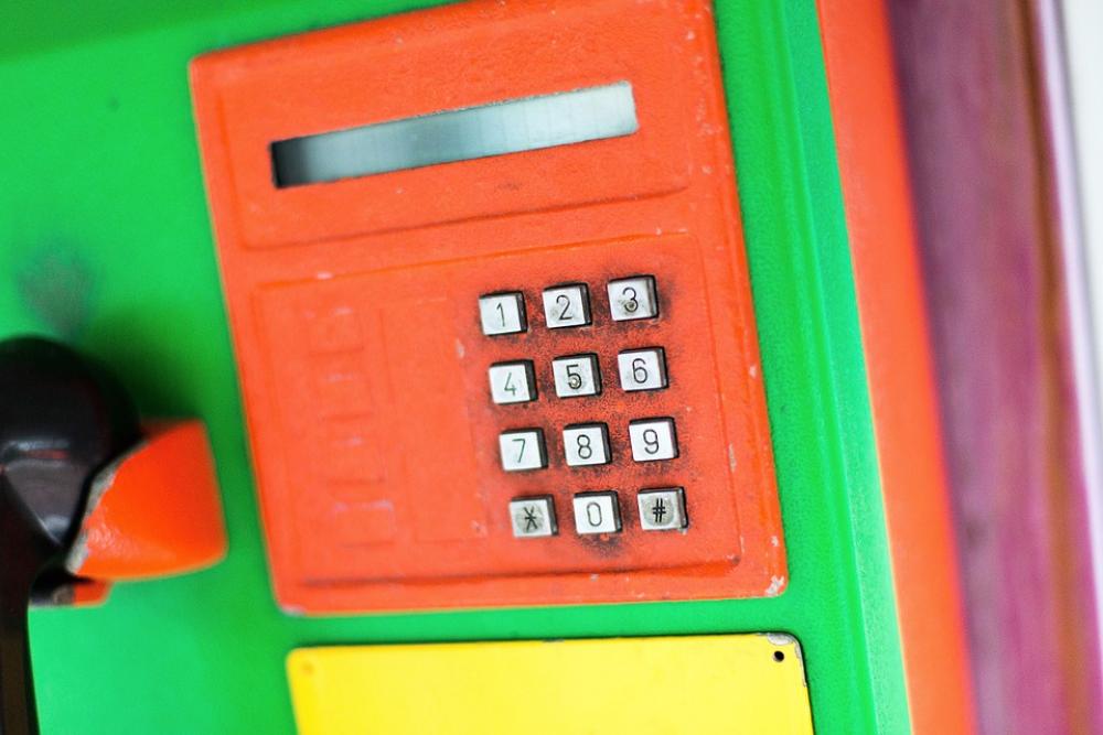 Phone Booth Thailand Old Phone Colorful Keys Pay Phone Booth Thailand Old Phone Colorful Keys Pay