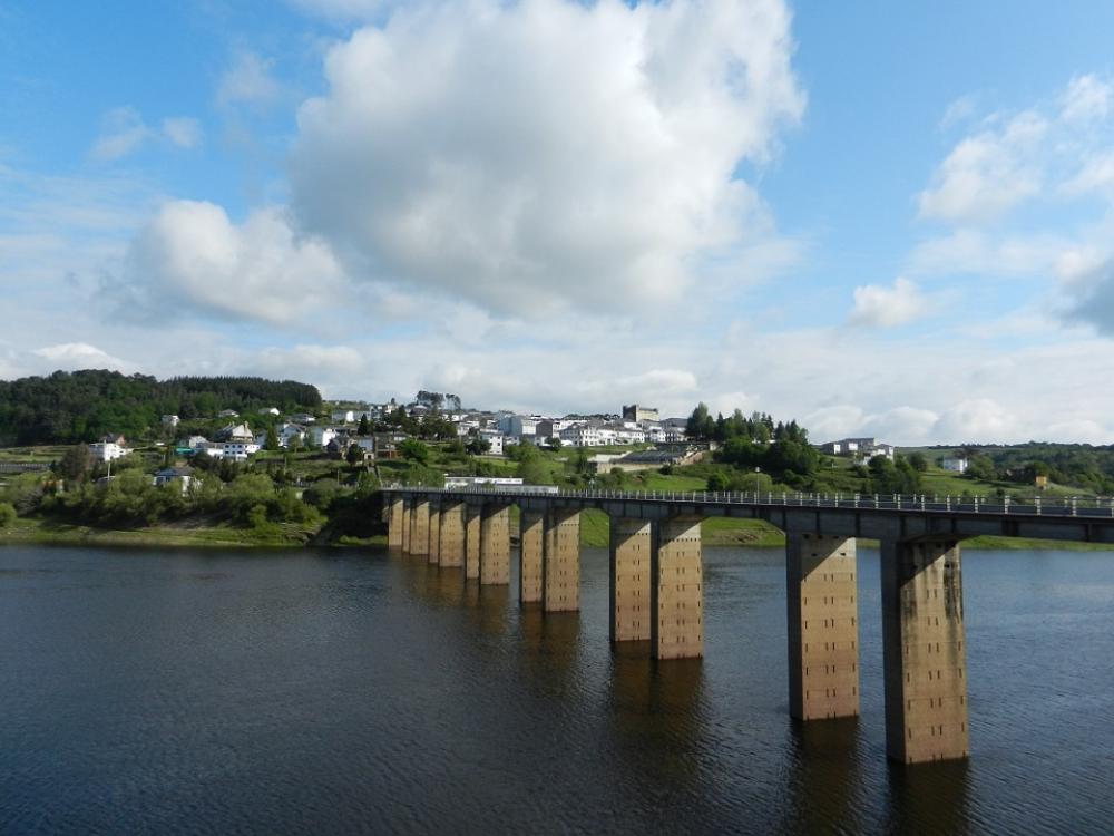 Portomarín Bridge Rio Miño Portomarín Bridge Rio Miño