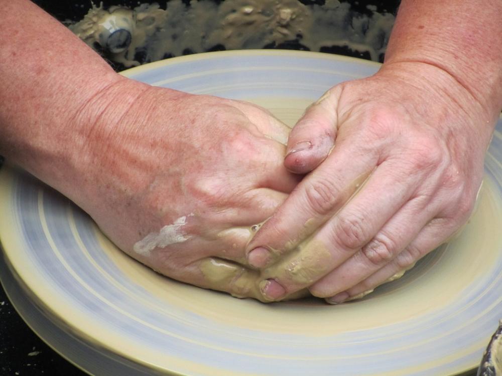 Pottery Potter'S Wheel Crock Pottery Potter'S Wheel Crock