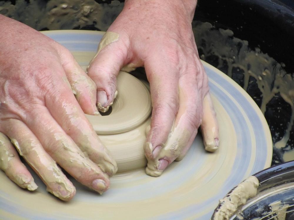 Pottery Potter'S Wheel Crock Pottery Potter'S Wheel Crock