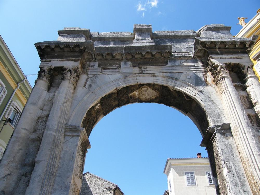 Pula Arch Old Roman Croatia Pula Arch Old Roman Croatia