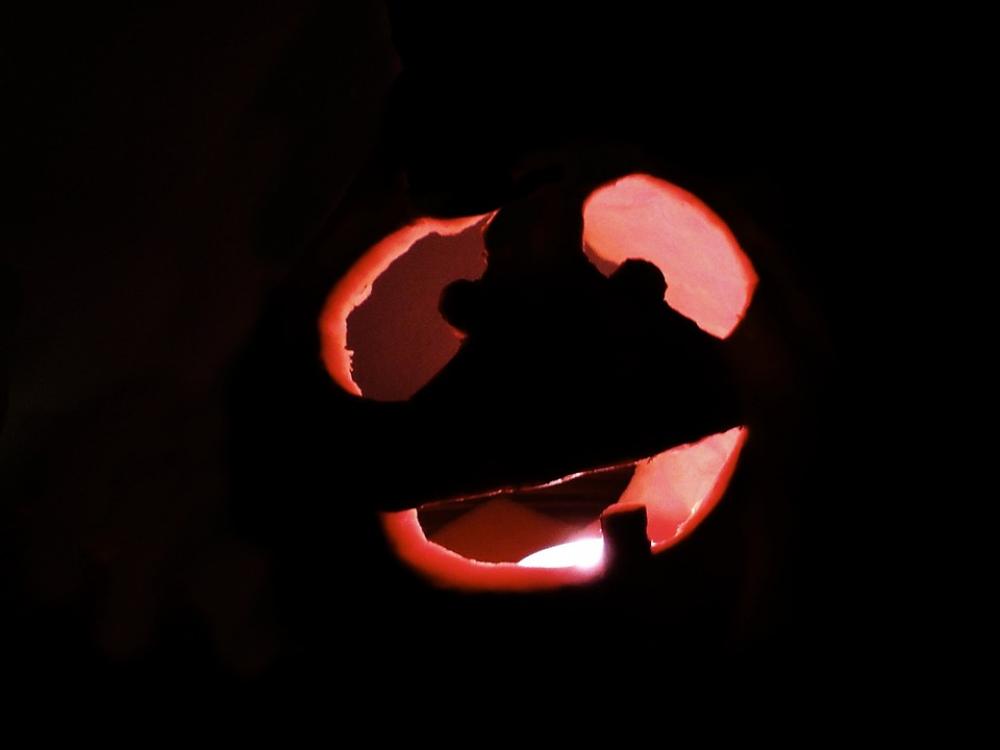 Pumpkin Dark Halloween Autumn Candlelight Creepy Pumpkin Dark Halloween Autumn Candlelight Creepy