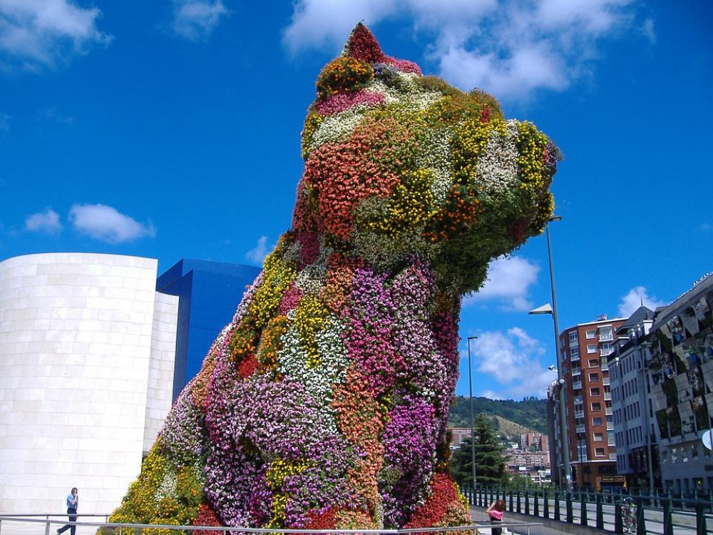 Puppy Flowers Bilbao Gughenheim Spain Puppy Flowers Bilbao Gughenheim Spain