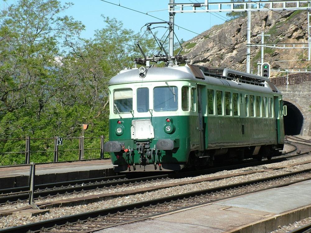 Railway Railcar Historically Switzerland Bls Railway Railcar Historically Switzerland Bls