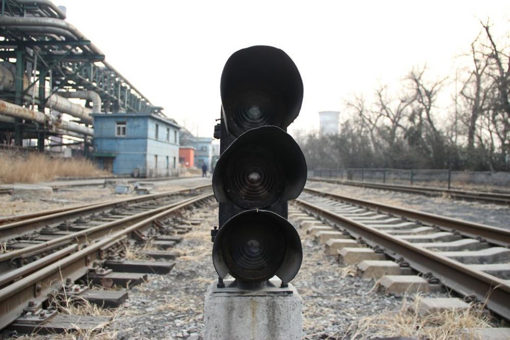 Railway The Red Light Street Lamp Railway The Red Light Street Lamp