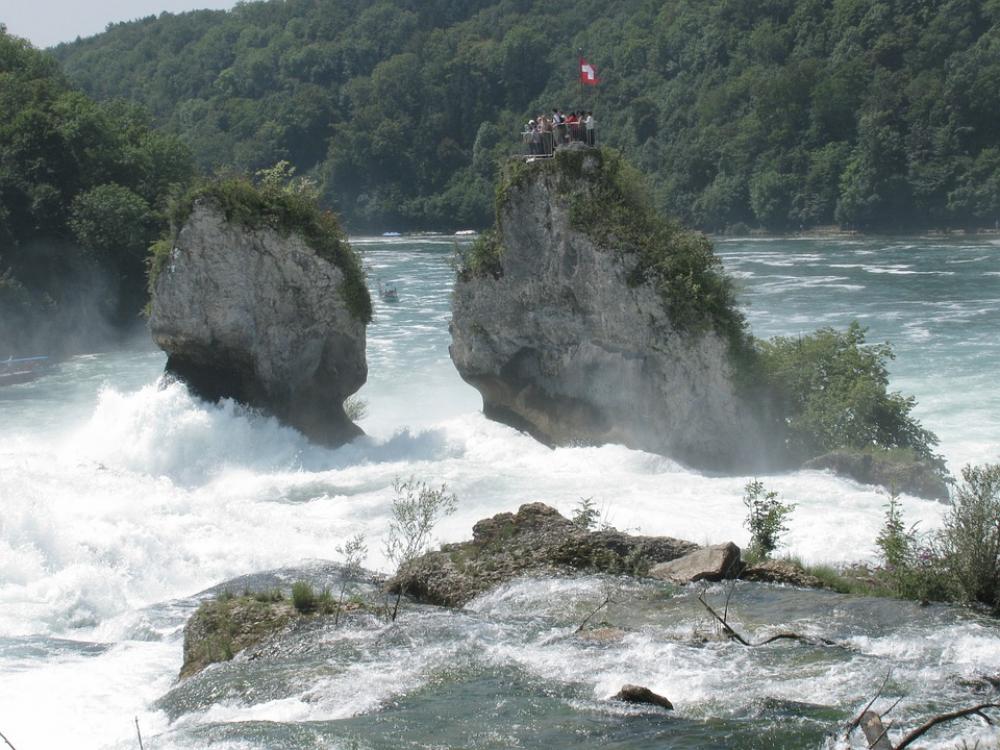 Rhine Rhine Falls Schaffhausen Water River Rapids Rhine Rhine Falls Schaffhausen Water River Rapids