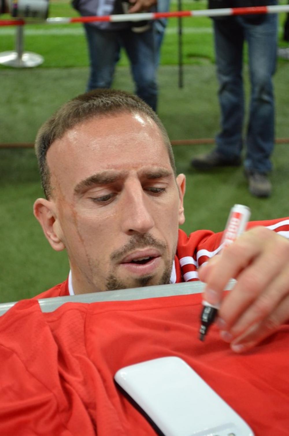 Ribery Bayern Munich Star Football Autograph Ribery Bayern Munich Star Football Autograph