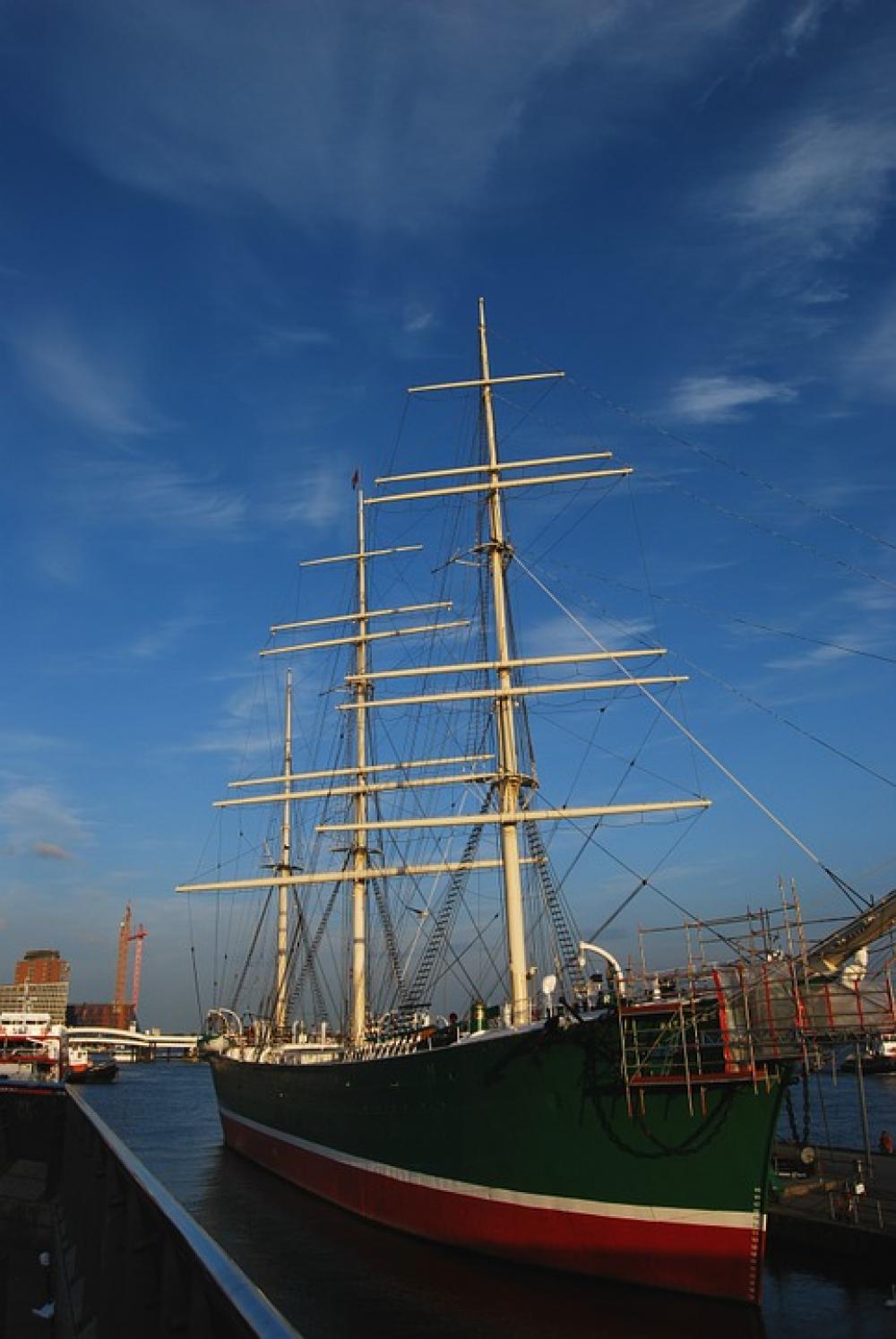 Rickmers Sailing Vessel Elbe Hamburg Ship Rickmers Sailing Vessel Elbe Hamburg Ship