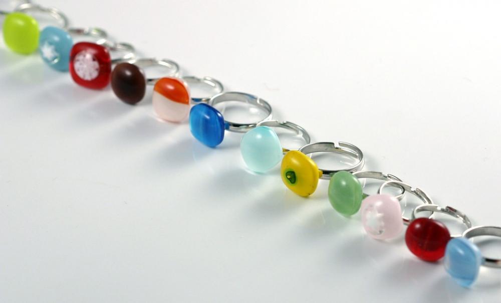 Rings Ring Glass Jewellery Fused Glass Fashion Rings Ring Glass Jewellery Fused Glass Fashion