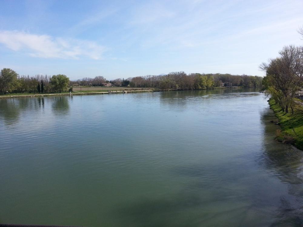River Avignon France Quiet Water River Avignon France Quiet Water