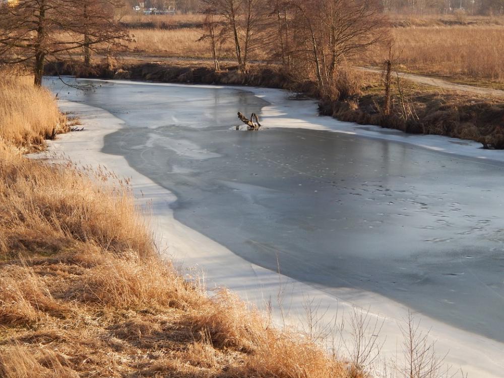 River Ice Frozen River Landscape River Ice Frozen River Landscape