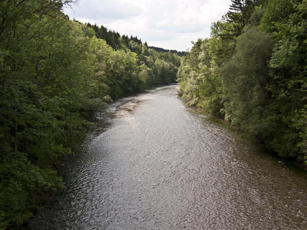 River Nature Landscape Ammer Peißenberg River Nature Landscape Ammer Peißenberg