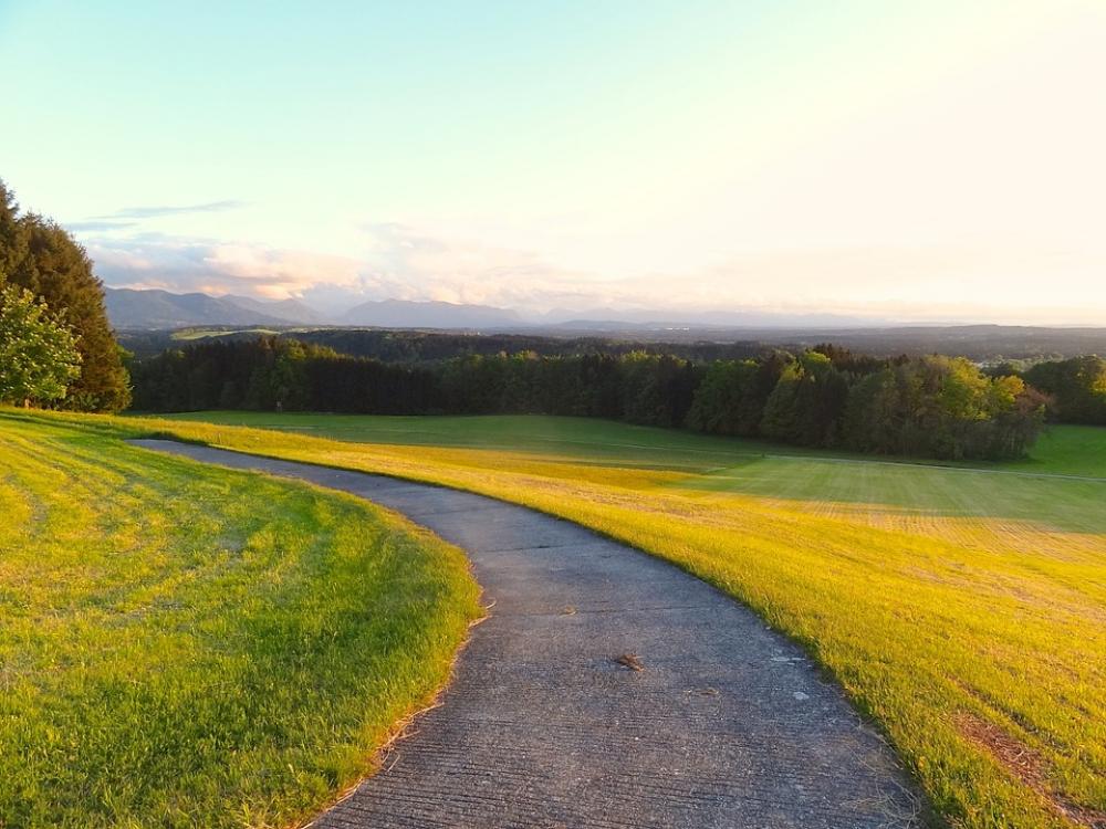 Road Mountains Sky View Nature Landscape Green Road Mountains Sky View Nature Landscape Green