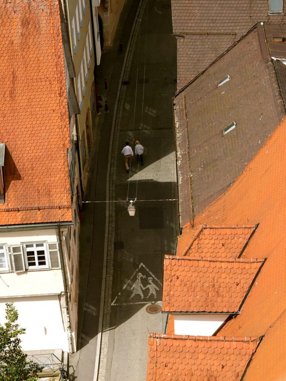 Roofs Road Historic Center Tübingen Truss Roofs Road Historic Center Tübingen Truss