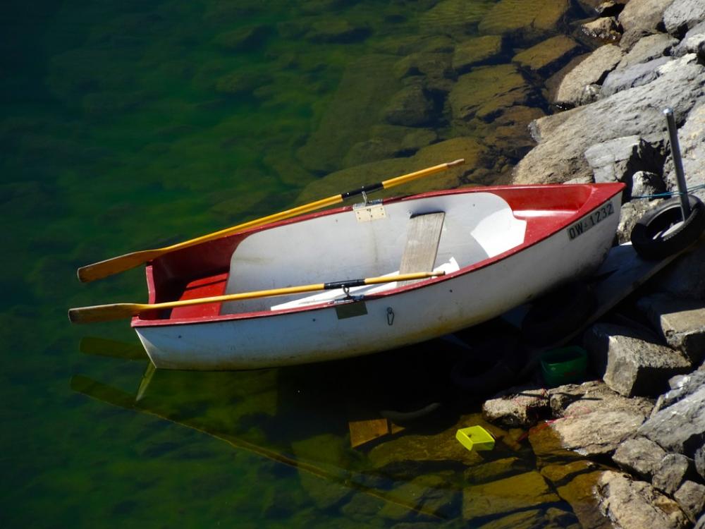 Rowing Boat Boat Lake Bergsee Fishing Boat Red Rowing Boat Boat Lake Bergsee Fishing Boat Red