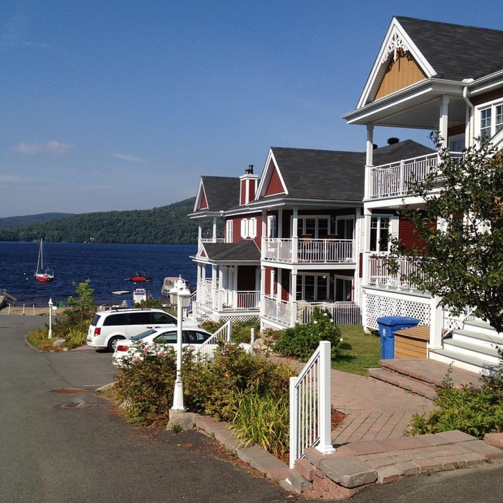 Saint Donat Canada Lake Quebec Summer House Water Saint Donat Canada Lake Quebec Summer House Water