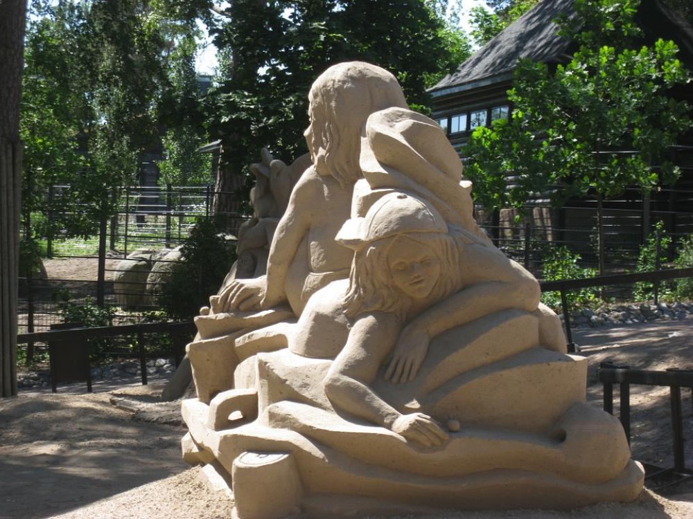 Sand Sculpture Korkeasaari Helsinki Sand Sculpture Korkeasaari Helsinki