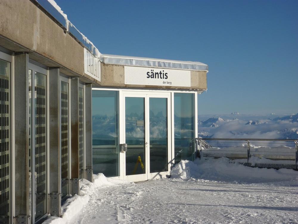 Säntis Snow Mountains Panorama Switzerland Säntis Säntis Snow Mountains Panorama Switzerland Säntis