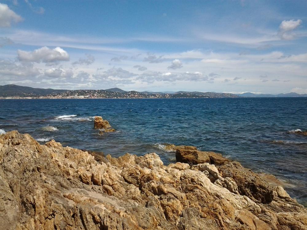 Sea Blue Bay Rocks Waves Sea Blue Bay Rocks Waves