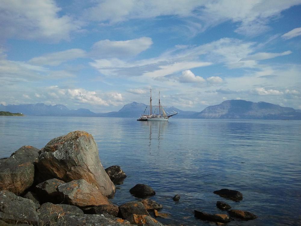 Sea Sailing Vessel Water Boat Sky Sail Clouds Sea Sailing Vessel Water Boat Sky Sail Clouds