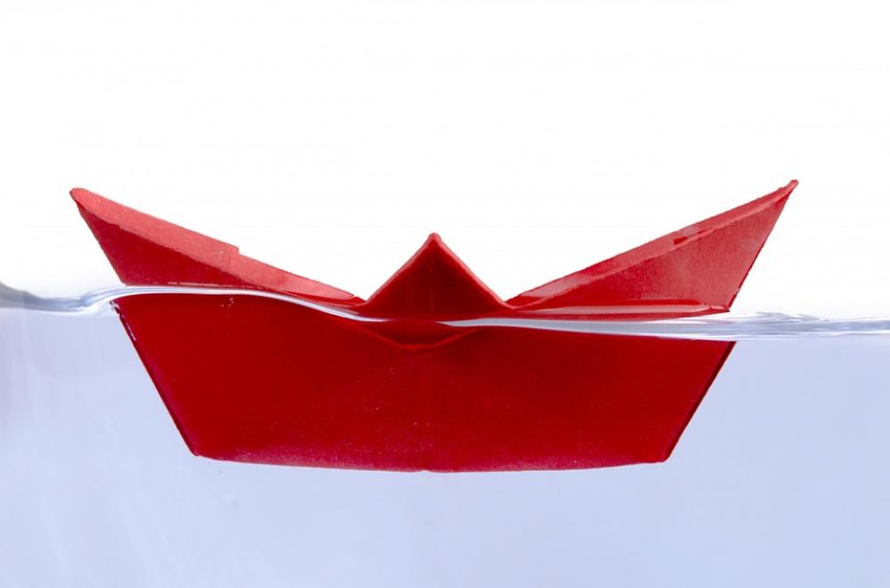 Ship Away Boat Water Red Paper Boat Travel Ship Away Boat Water Red Paper Boat Travel