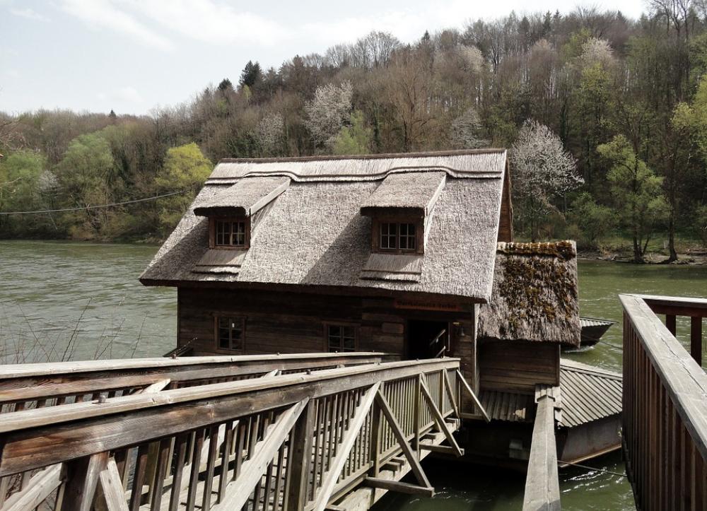 Ship Mill Styria Bruck Of Muhr 19 Century River Ship Mill Styria Bruck Of Muhr 19 Century River