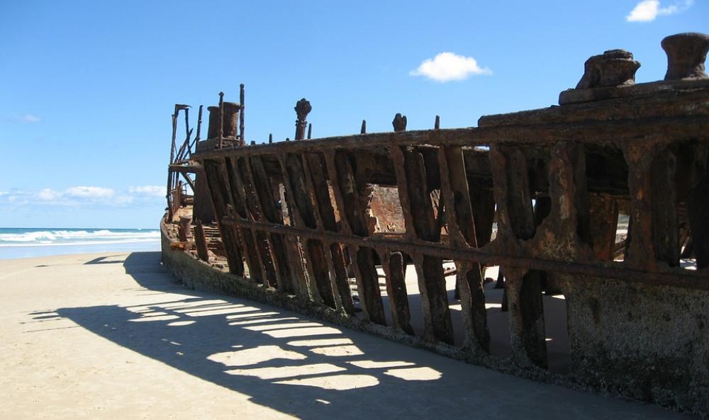 Ship Wreck Fraser Island Australia Wreck Sand Ship Wreck Fraser Island Australia Wreck Sand