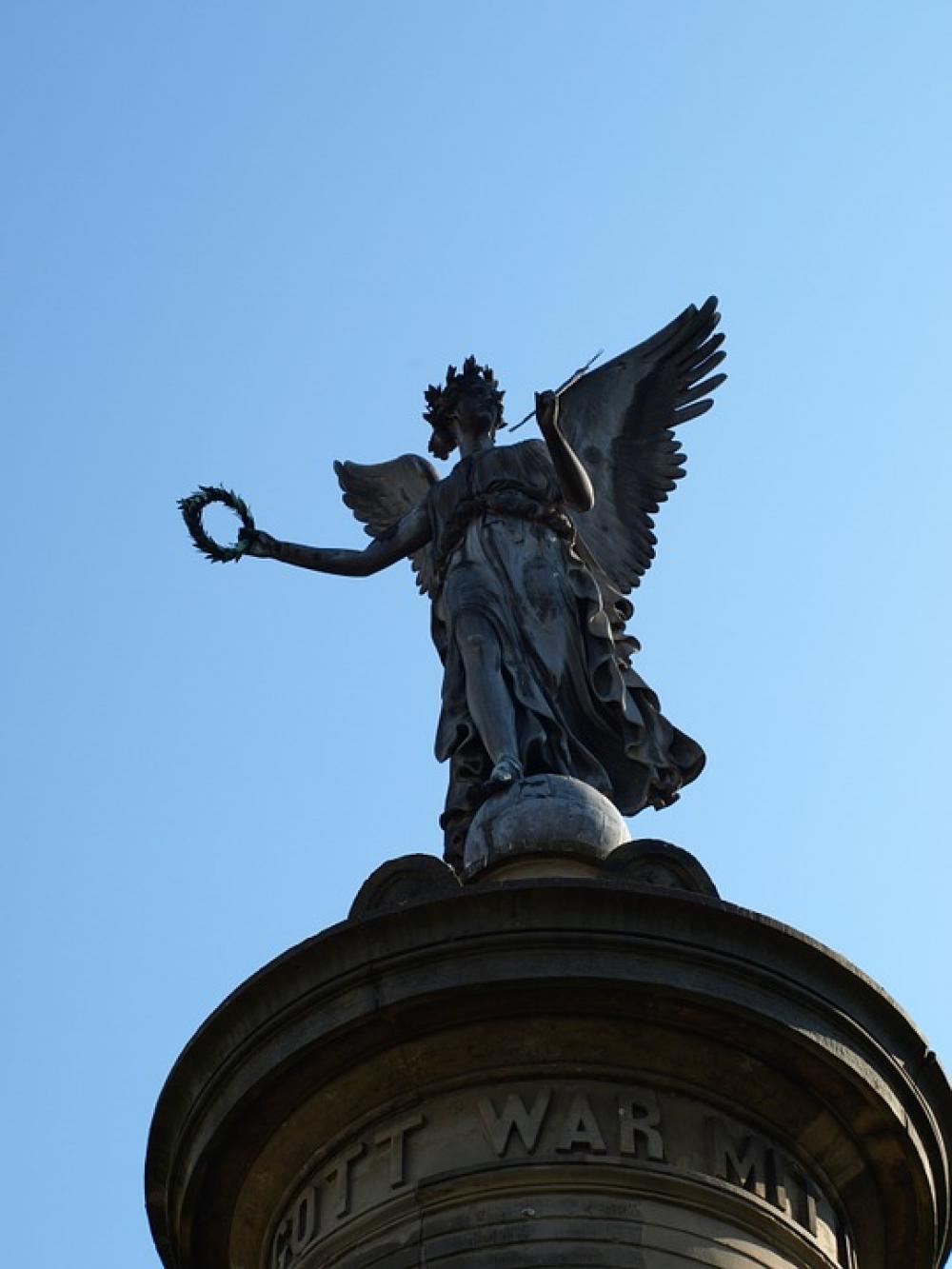 Siegburg Germany Siegessäule Angel Sky Pillar Siegburg Germany Siegessäule Angel Sky Pillar