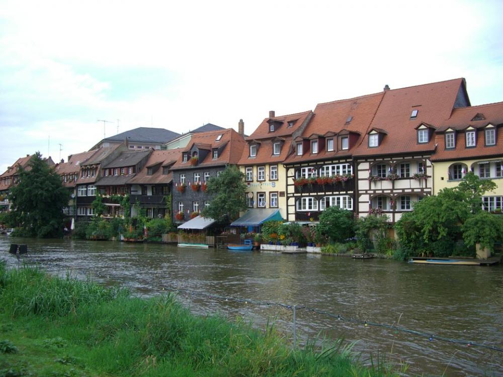 Small Venice Regnitz River Bank Row Of Houses Small Venice Regnitz River Bank Row Of Houses